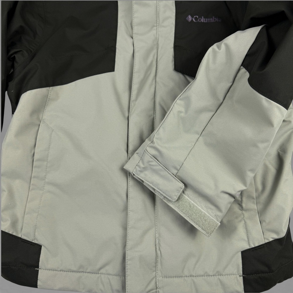 COLUMBIA Bugaboo III Fleece Interchange Jacket Kids Youth XS Green Orange Hooded - Picture 4 of 13
